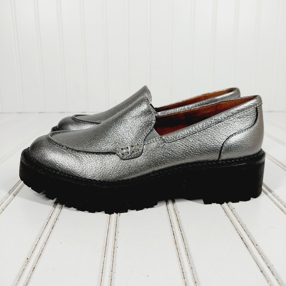 Caslon Millany Silver Chunky Sole Slip On Loafers B169